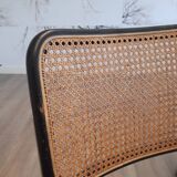 Set of 6 black S32 / S64 chairs by Marcel Breuer for Thonet, 1977