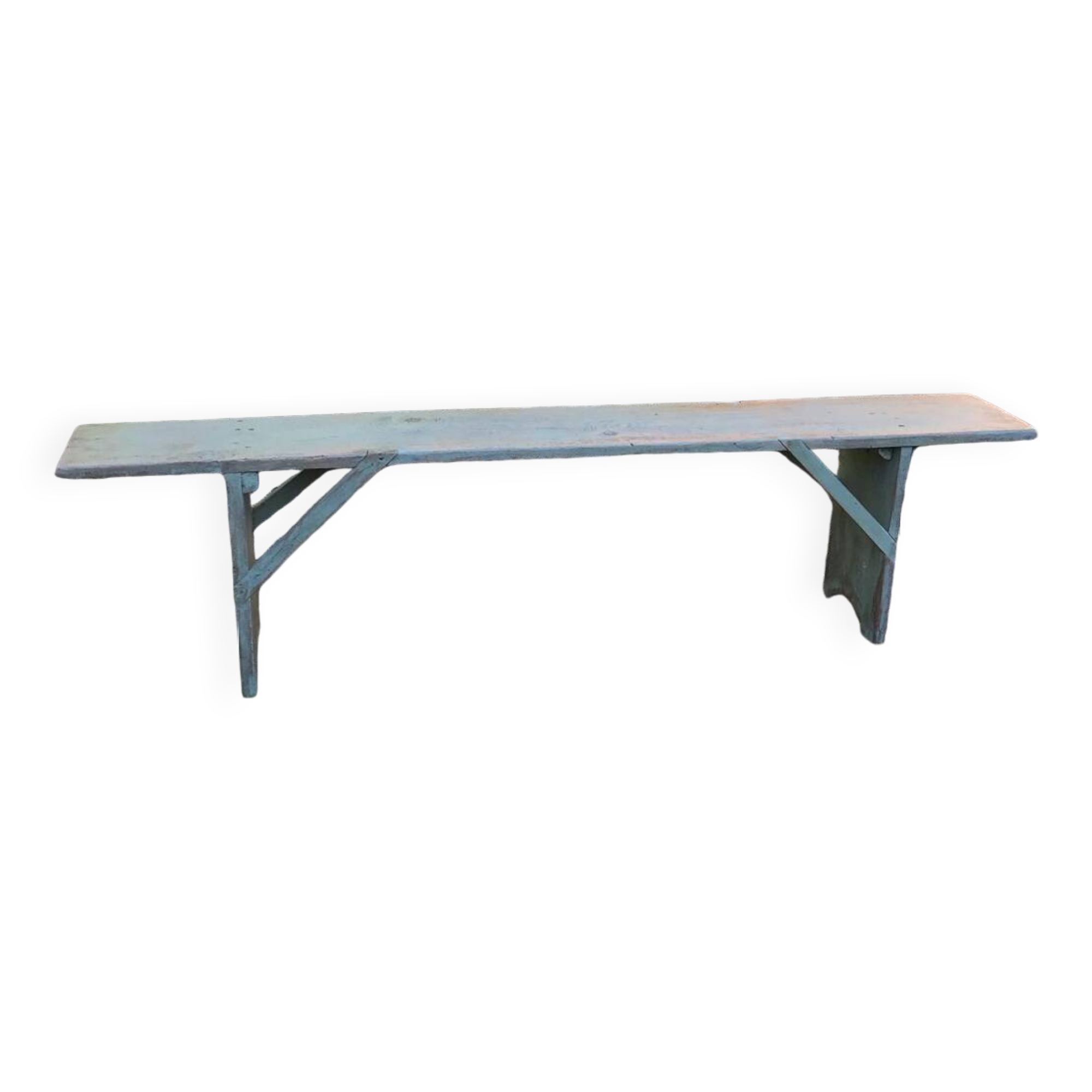 Wooden farm bench