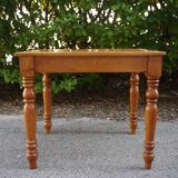 Square fir dining table, 1950s