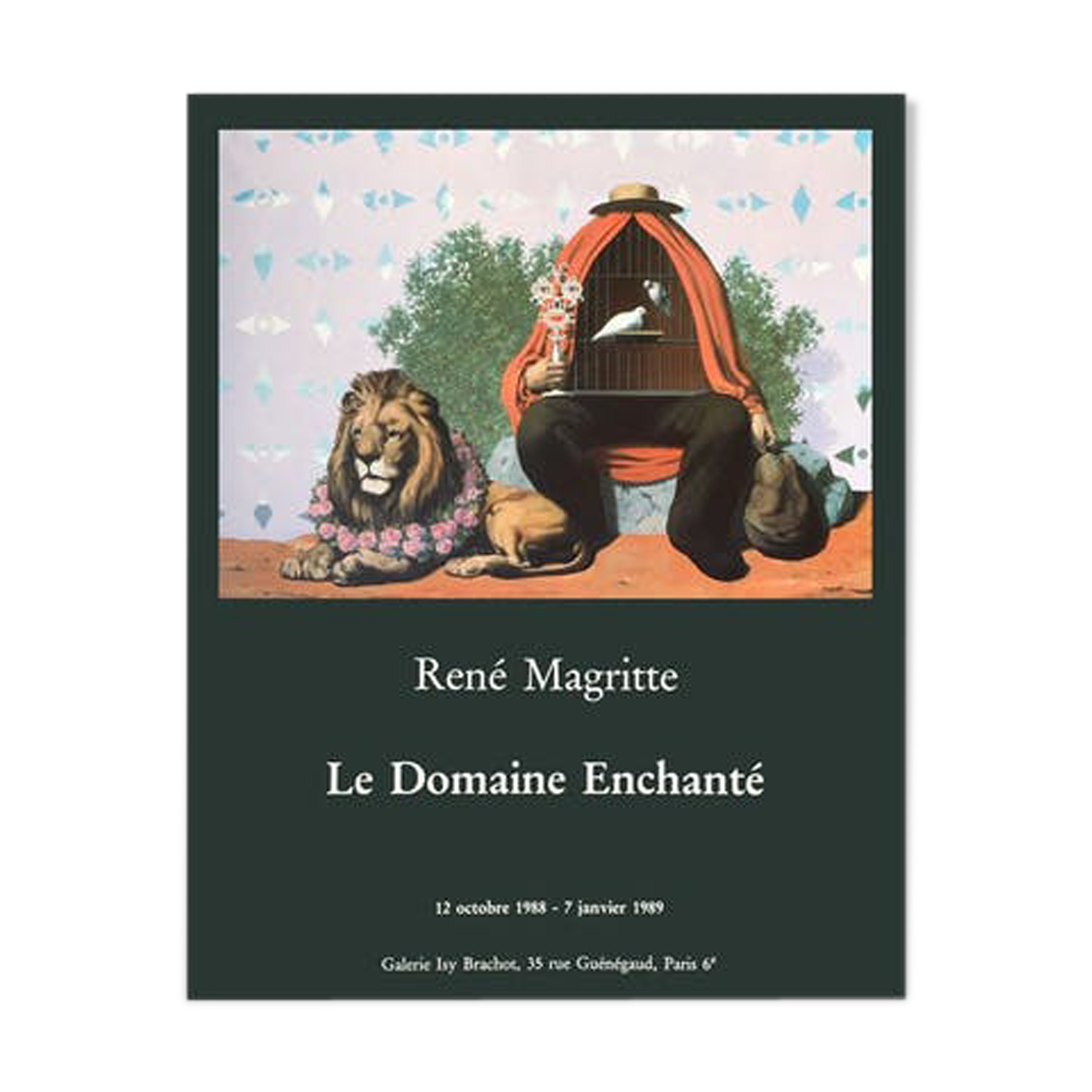 Affiche René Magritte 1989