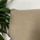 Plain beige linen cushion