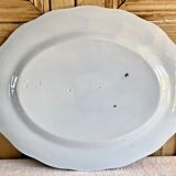 Ancien grand plat ovale Brown Westhead Moore & co monogramme XIX