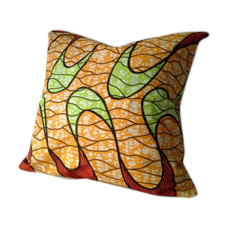 Coussins en tissu wax 40x40cm