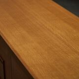 Brutalist Oak Buffet, Belgium, 1960s