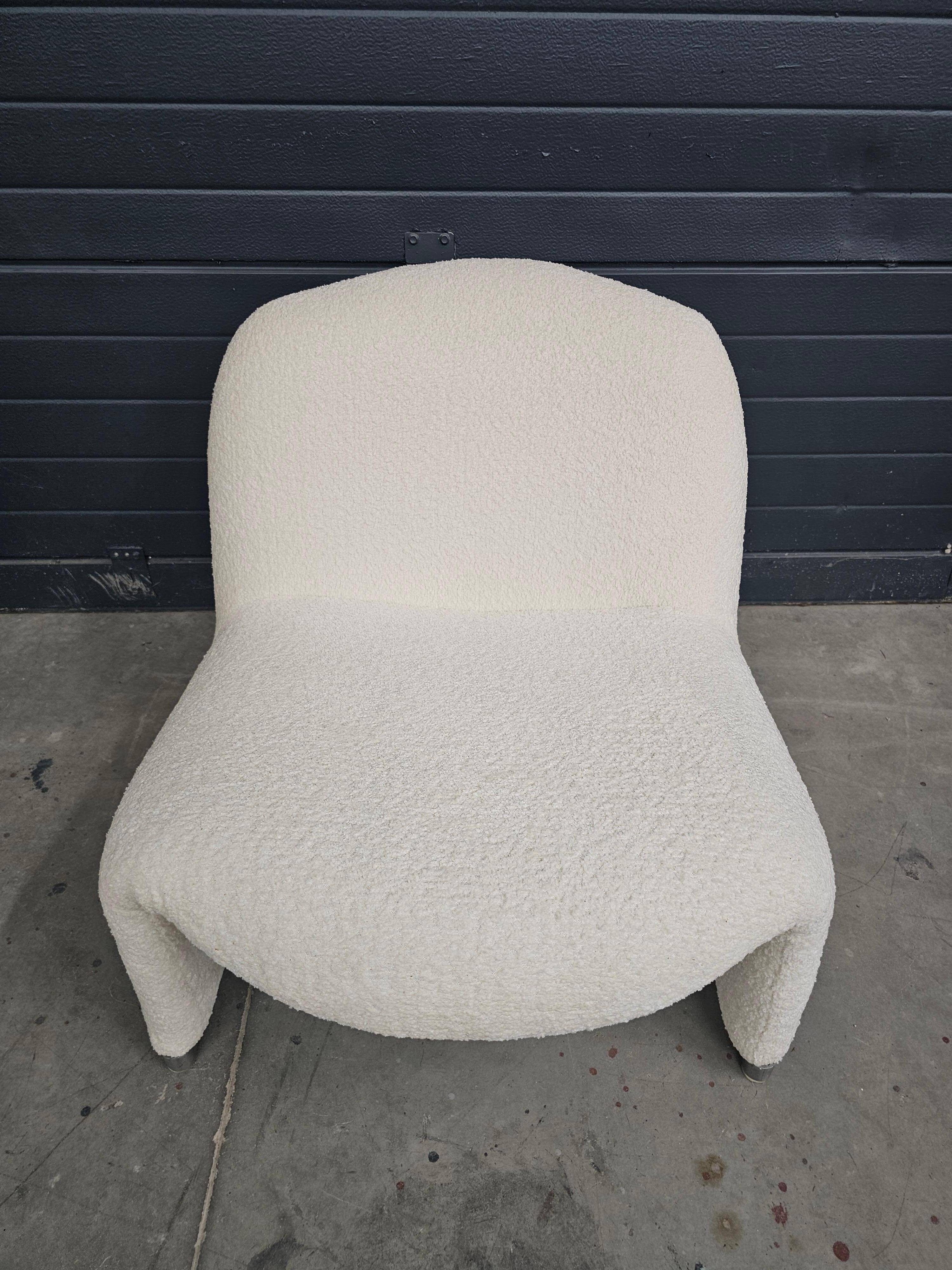 Fauteuil Alky en bouclé par Giancarlo Piretti pour Artifort