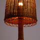 Grand lampadaire en rotin naturel