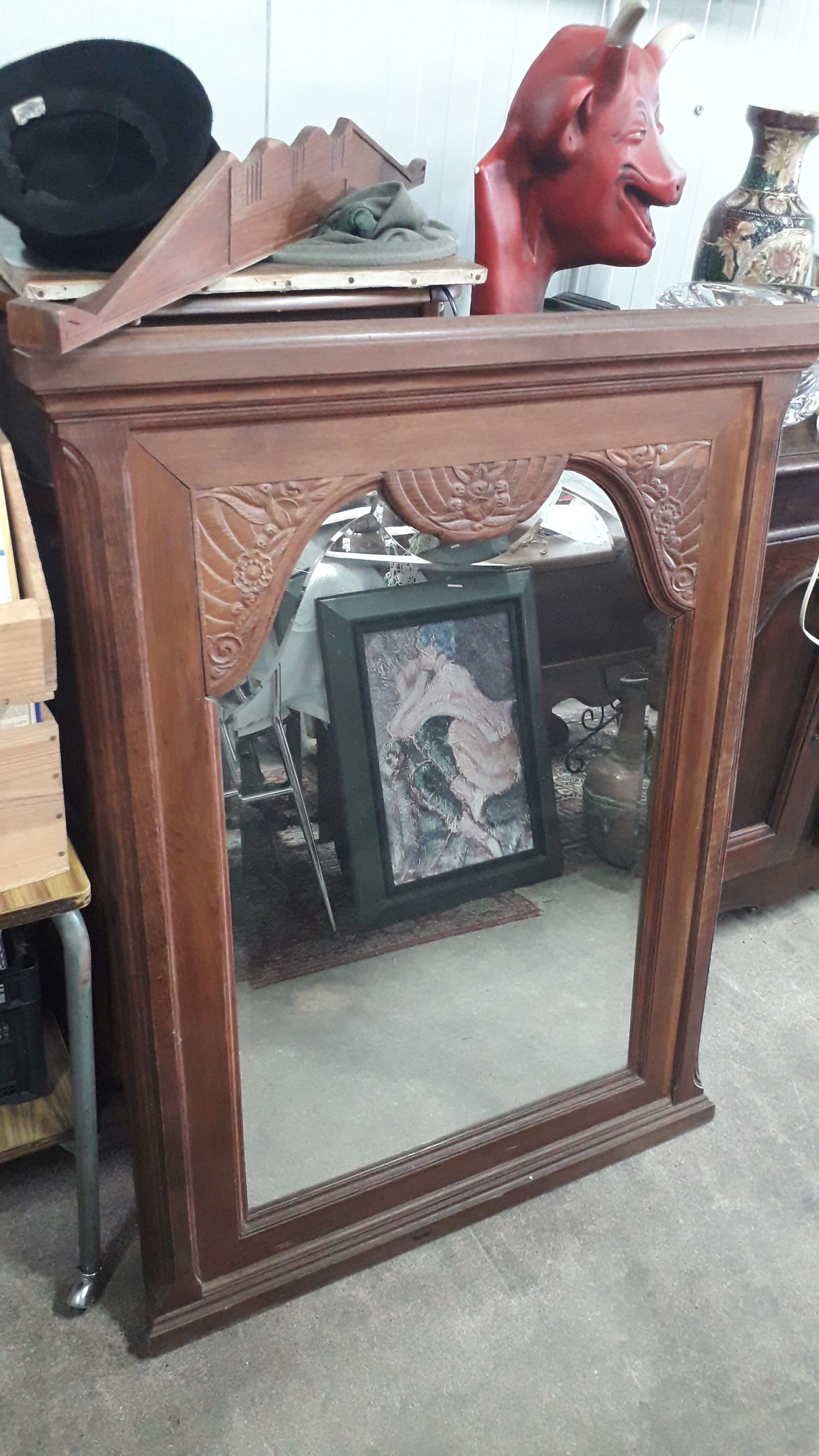 Art deco mirror, 125x88 cm