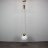 Unique adjustable Art Nouveau pendant light from the 1920s