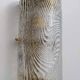 Pair of Modern Italian Murano Glass and Brass Wall Sconces "Corteccia", 80s