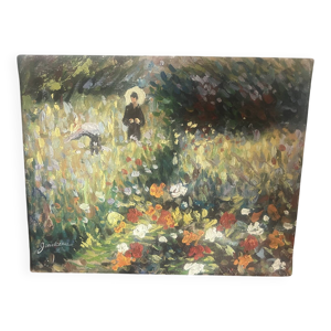Dlg Renoir Femme à jardin