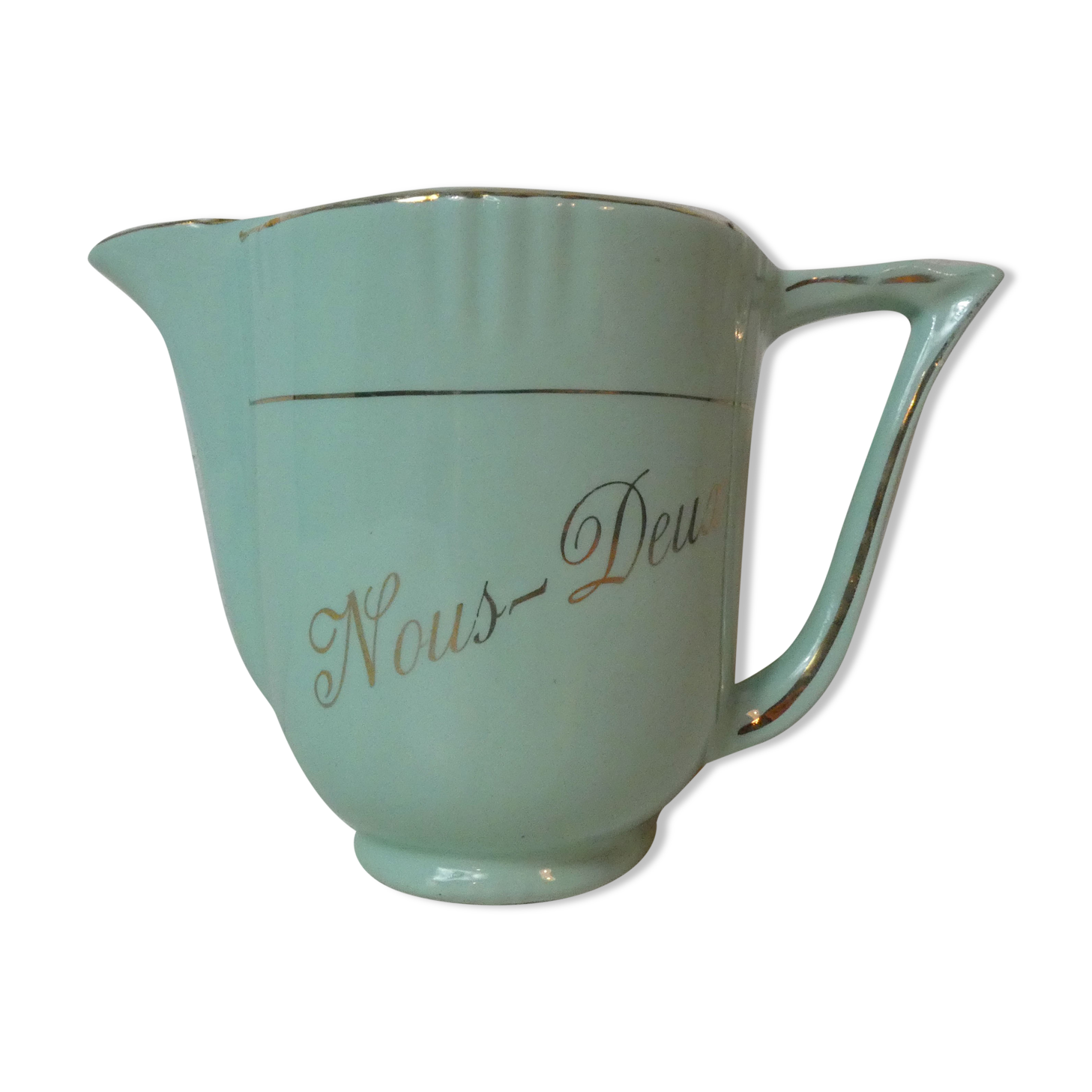 Pitcher us two vintage mint Moulin des Loups