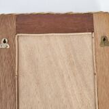 Miroir rotin vintage 1960