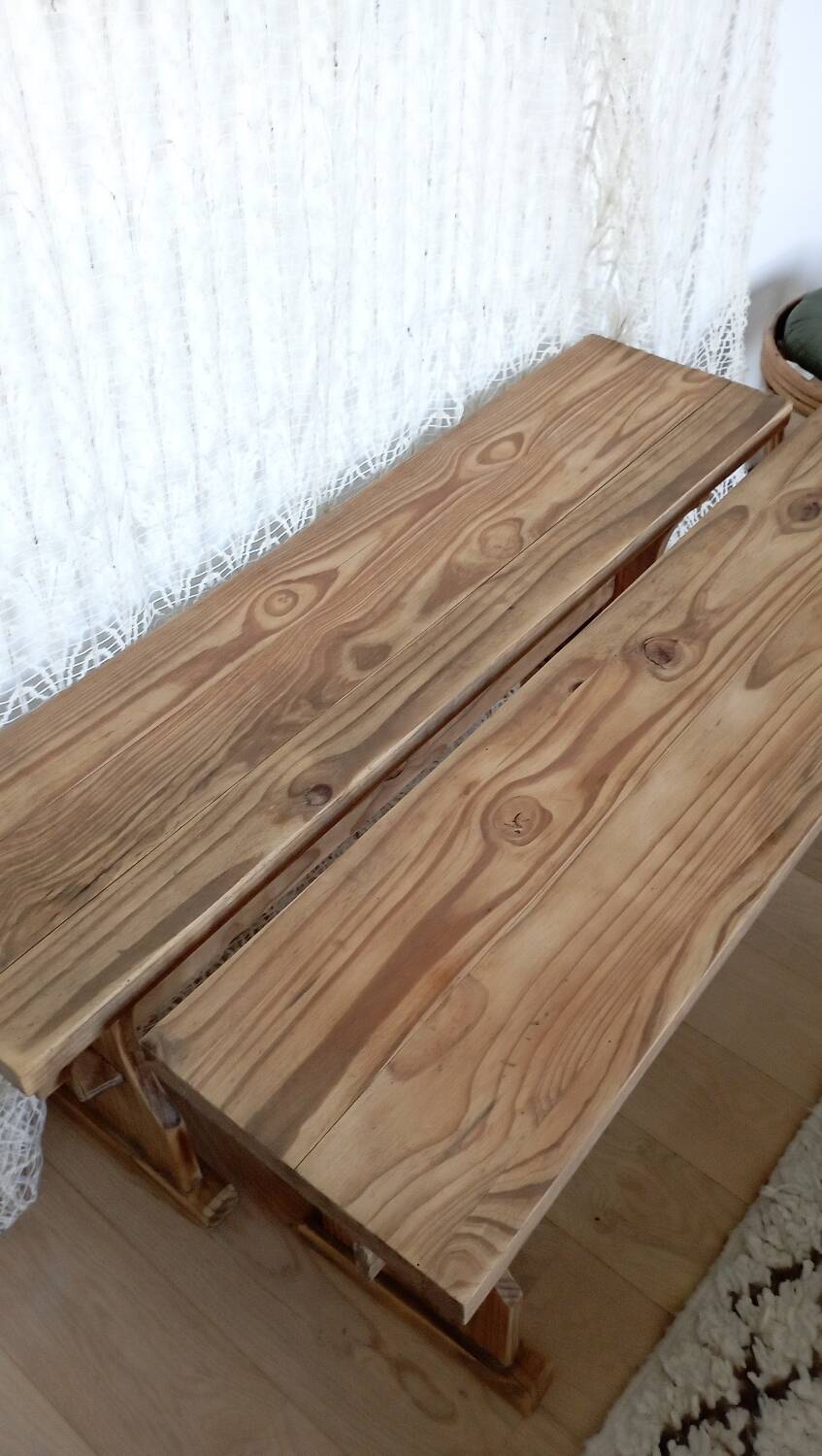 Pair of antique benches