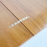 Table transformable teck et acier années 50' fabrication française