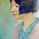 Oil painting on canvas "The little Chinese girl"