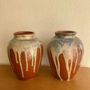 Pair of vases signed Jean Pointu