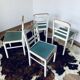 Series of 4 vintage chairs