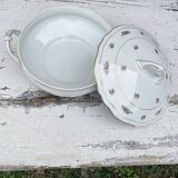 Clay porcelain soup bowl