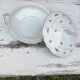Clay porcelain soup bowl