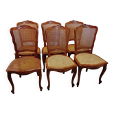 6 regency style chairs