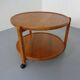 Danish Teak Bar Cart with Removable Tray, 1960s