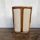 Fauteuil vintage années 1960 scandinave en noyé tissu écru d'origine