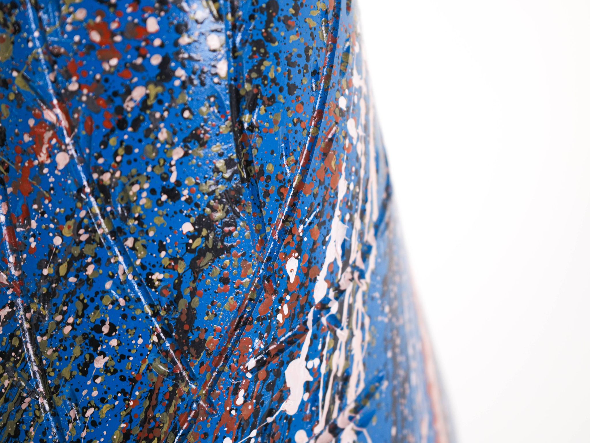 Blue ceramic vase, Danish design, 1970s, made in Denmark
