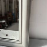 Louis Philippe mirror in wood and patinated stucco, 19th century