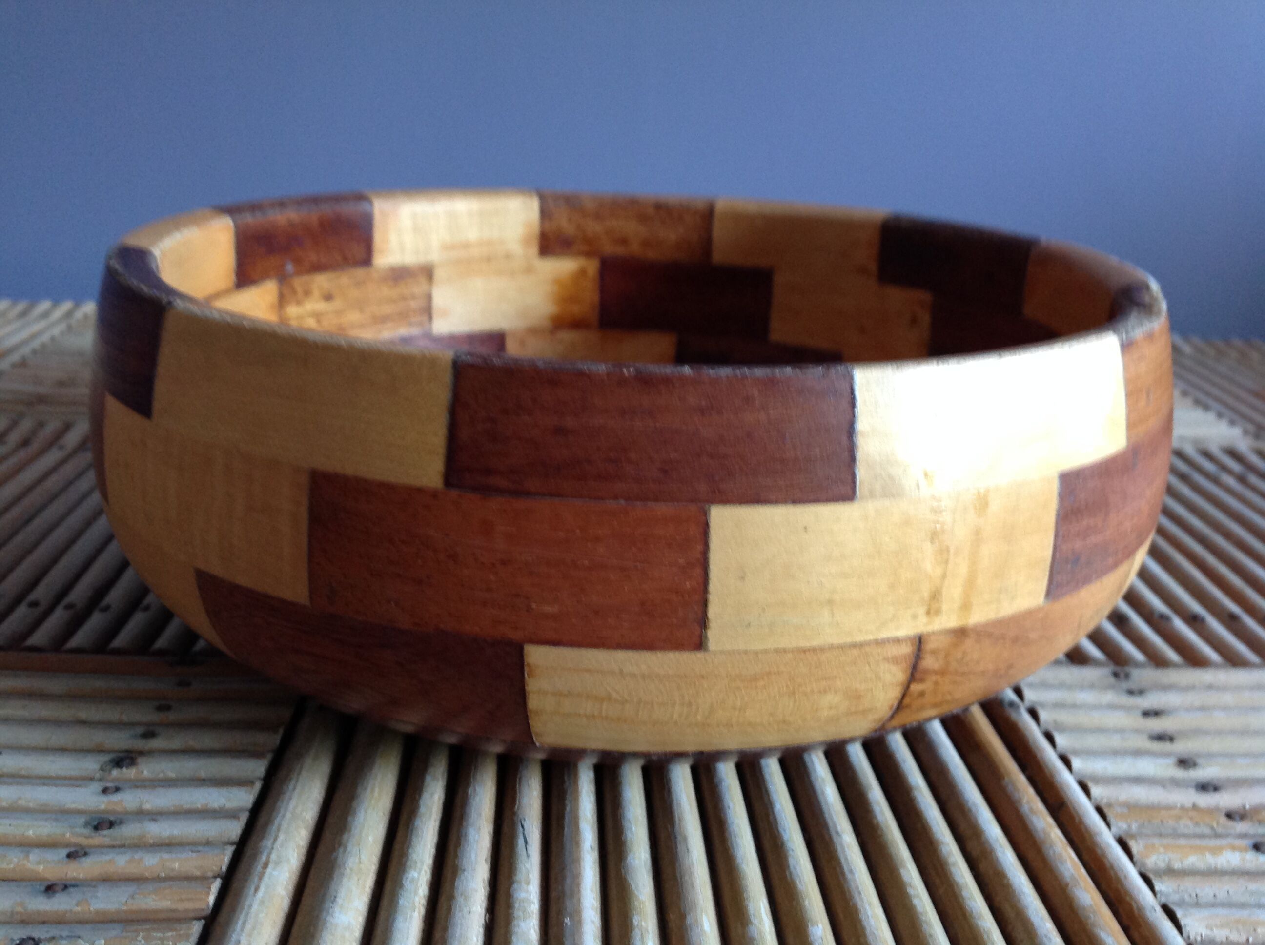 Wooden salad bowl