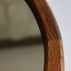 Danish oval teak mirror