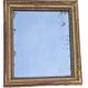 Antique Rectangular Mirror in Gilded Wood Height 38 cm