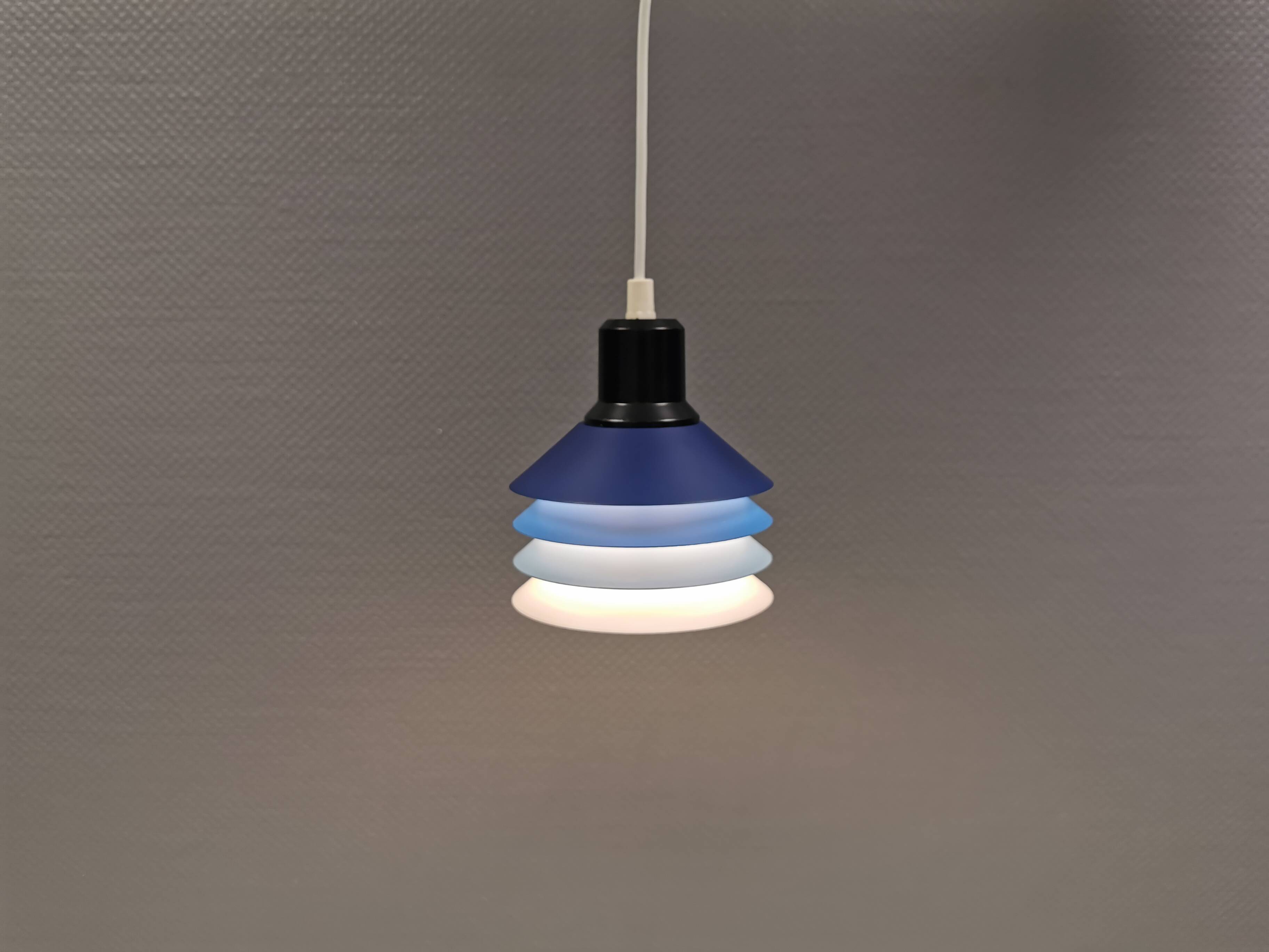 Hanging lamp model Siam with 4 layers of shades. Denmark 1980s