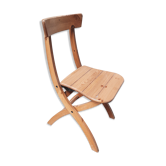 Chaise pliante en pin