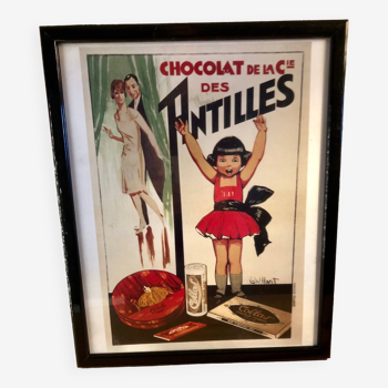 Chocolate and Co. poster from the Antilles