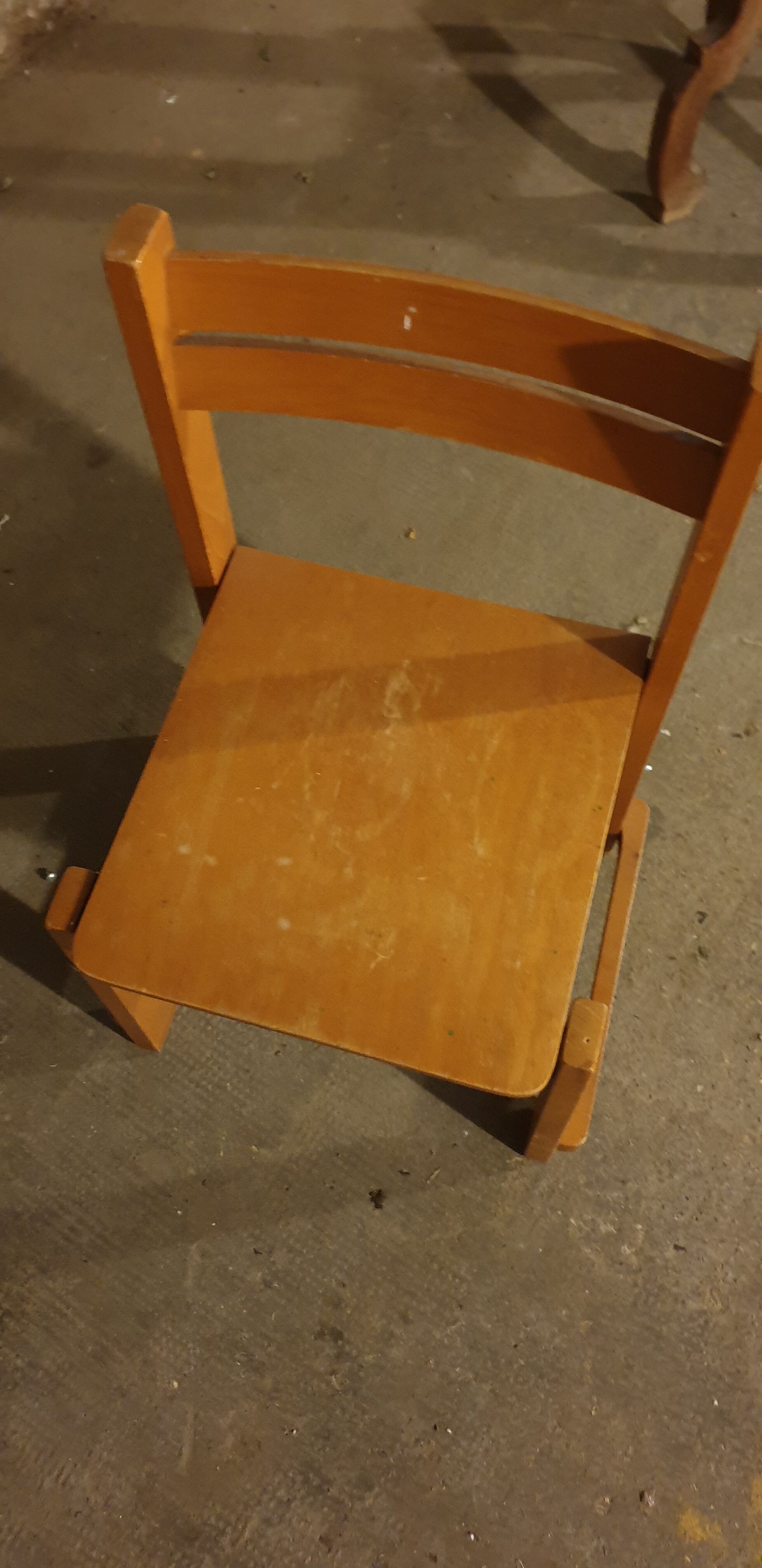 Wooden children's chair