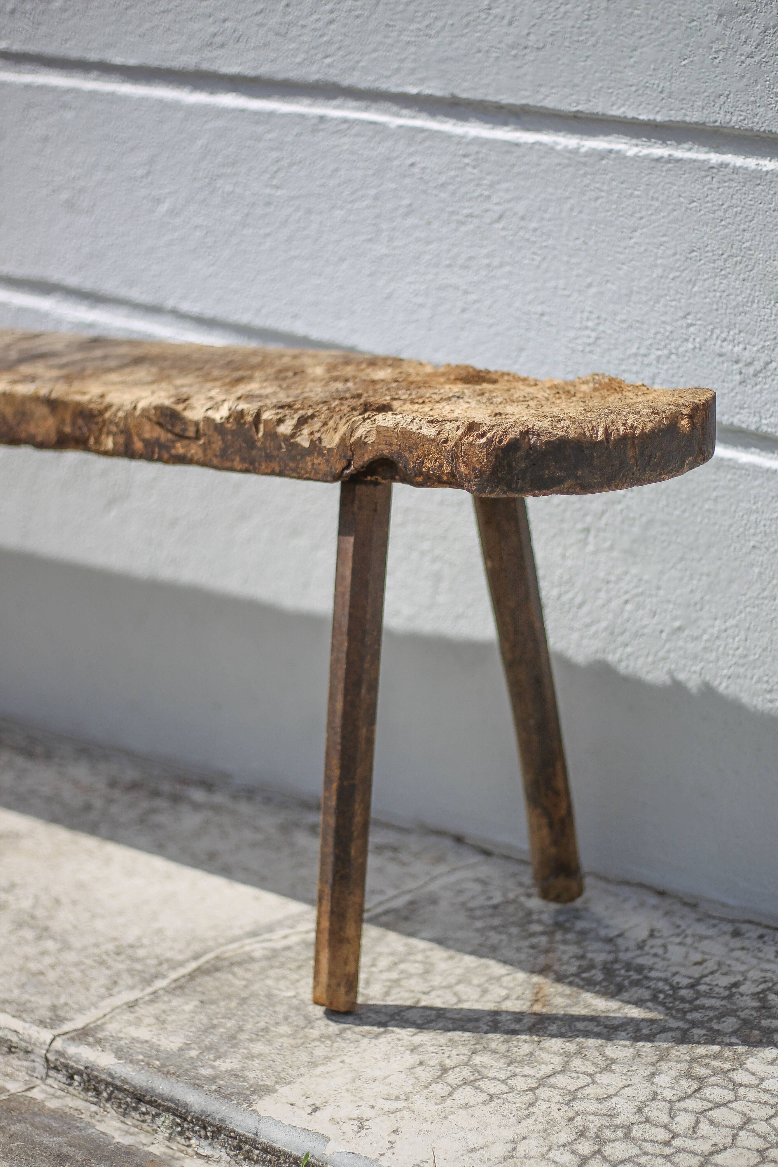 Old farm bench, vintage wooden bench, vintage bench