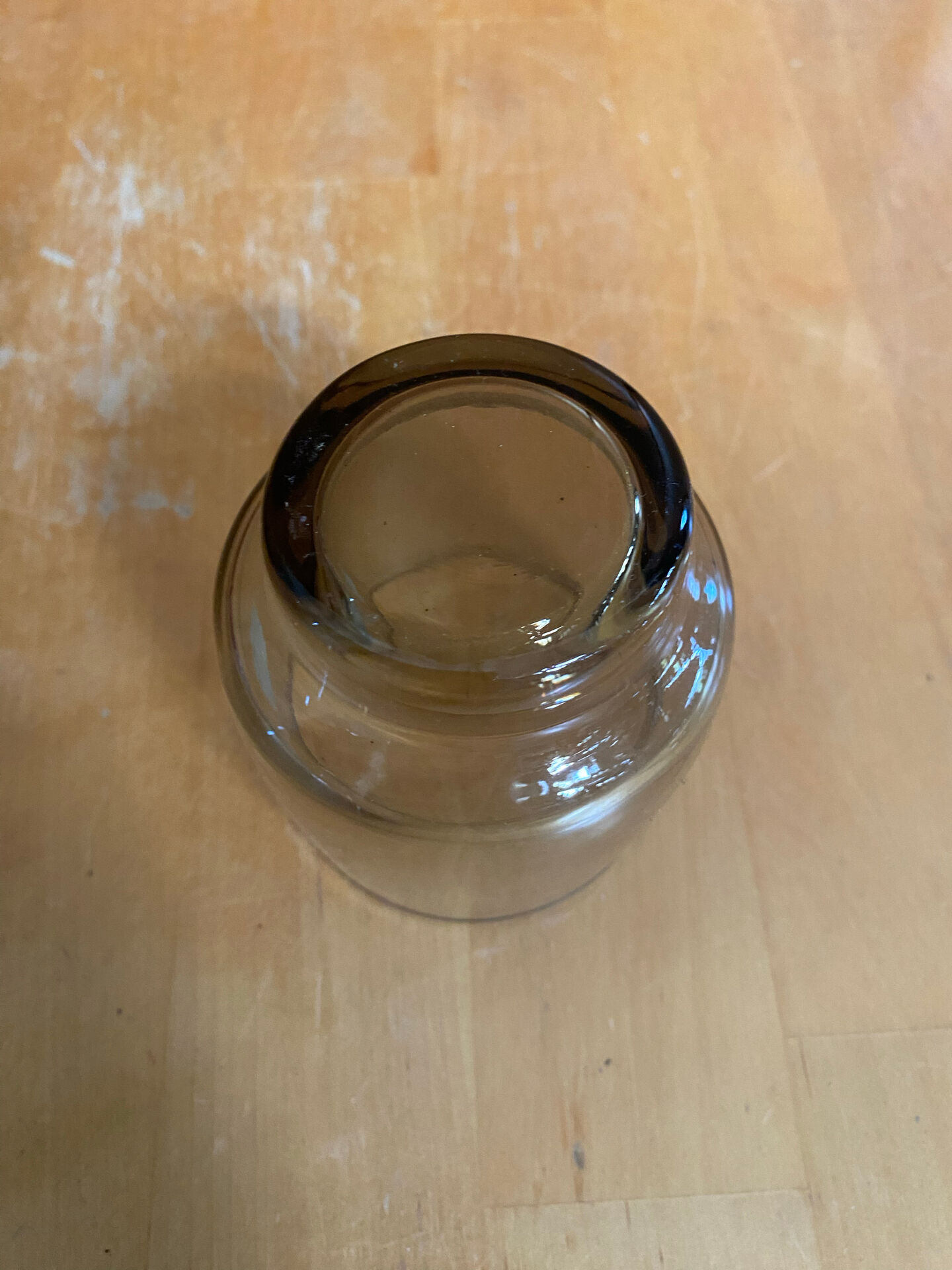 Set of 6 luminarc glasses grey smoke 1970s vintage #e395