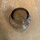 Set of 6 luminarc glasses grey smoke 1970s vintage #e395