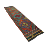 Vintage turkish kilim runner , 340 x 76 cm