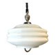 Mid Century white glass pull down  pendant lamp