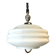 Mid Century white glass pull down  pendant lamp