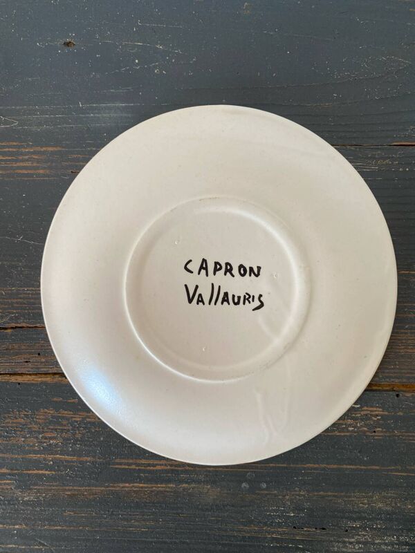 Petite assiette poire Roger Capron, Vallauris