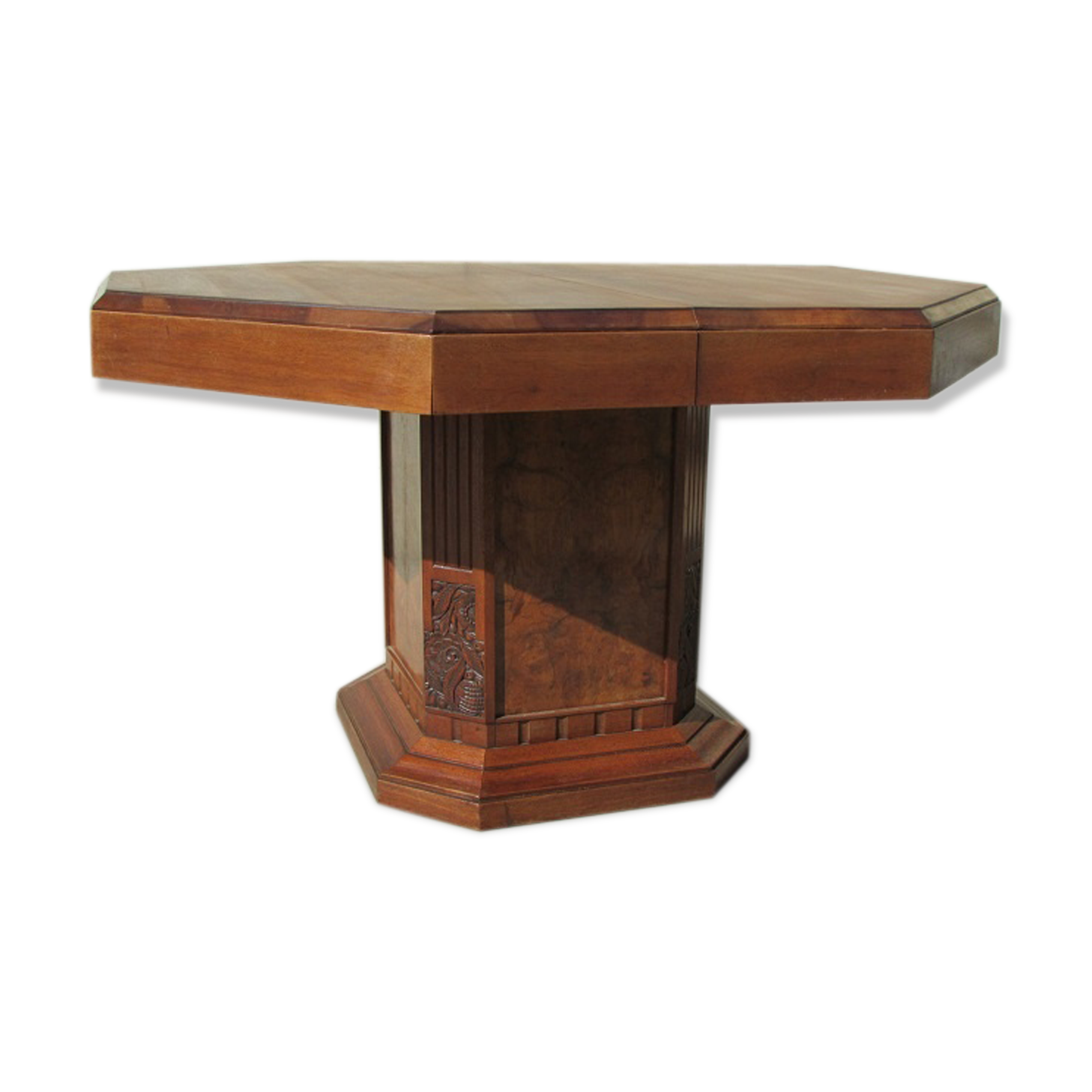 Table octogonale ouvrante art déco 14 convives