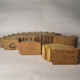 Vintage Wooden Puzzle Hedgehog Toy Decoration