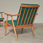 Pair of Thonet Boomerang armchairs by Antonin Suman for TON 1960