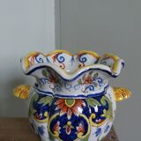 Pot vase Desvres Fourmaintraux Courquin 19th