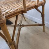 Vintage rattan armchair