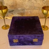 Pair of vintage brass tumblers