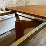 Baumann oval elm table 1970s