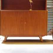 High buffet Biblitheque compass feet U 450 by Jiri Jiroutek for Interier Praha 1960